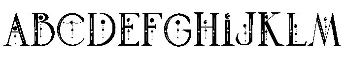 Wiccan moon Font UPPERCASE