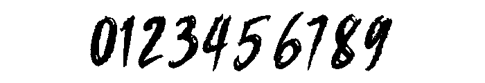 Wicked Brush Font OTHER CHARS