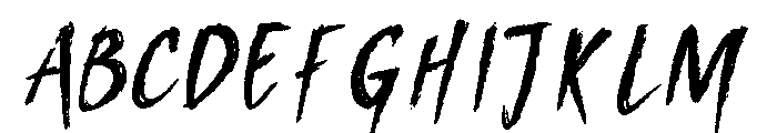 Wicked Brush Font UPPERCASE