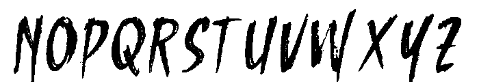 Wicked Brush Font UPPERCASE