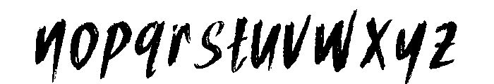 Wicked Brush Font LOWERCASE