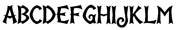 Wicked Gothic Font UPPERCASE