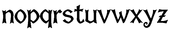 Wicked Gothic Font LOWERCASE