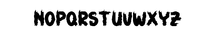 Wicked Haunted Font LOWERCASE