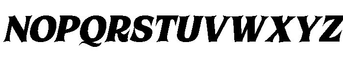 Wicked Mayhem Oblique Regular Font UPPERCASE