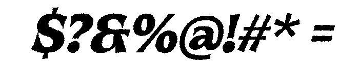 Wicked Mayhem Rough Oblique Reg Font OTHER CHARS