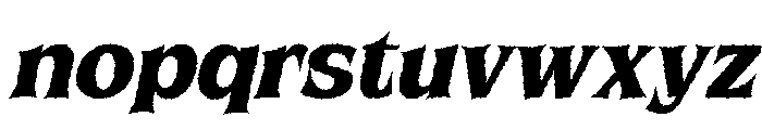 Wicked Mayhem Rough Oblique Reg Font LOWERCASE