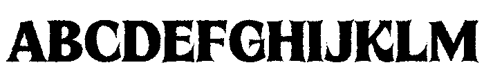 Wicked Mayhem Rough Regular Font UPPERCASE