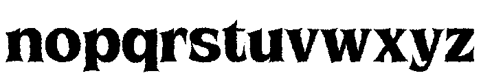 Wicked Mayhem Rough Regular Font LOWERCASE
