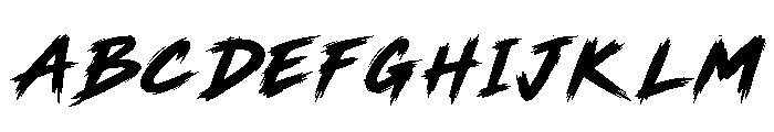 Wicked Motion Regular Font UPPERCASE