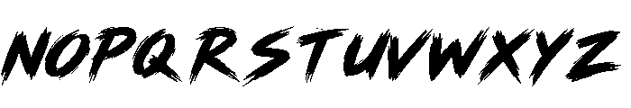 Wicked Motion Regular Font UPPERCASE