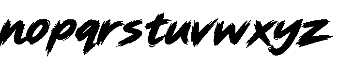Wicked Motion Regular Font LOWERCASE