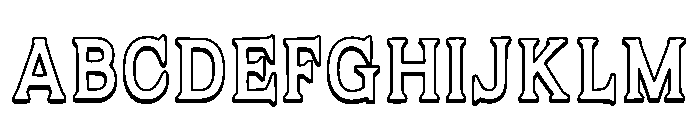Wicked Outline Regular Font UPPERCASE