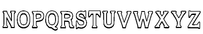 Wicked Outline Regular Font LOWERCASE