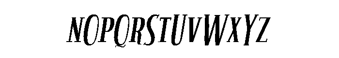 Wicked Rocks Italic Font LOWERCASE