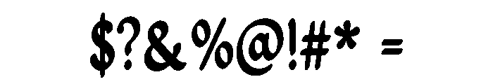 Wicked Salem Font OTHER CHARS