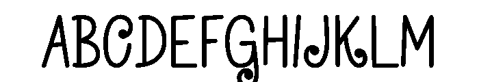 Wicked Spiral Font UPPERCASE