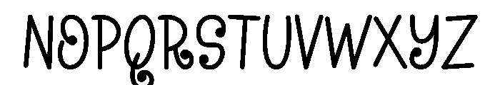 Wicked Spiral Font UPPERCASE
