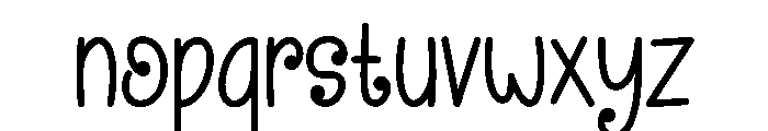 Wicked Spiral Font LOWERCASE
