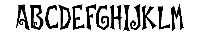 Wicked_Whispers Font UPPERCASE
