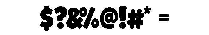 Wide Smile Font OTHER CHARS