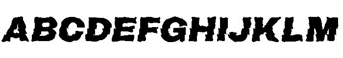 WideTread Font UPPERCASE