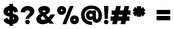 Wideform Regular Font OTHER CHARS