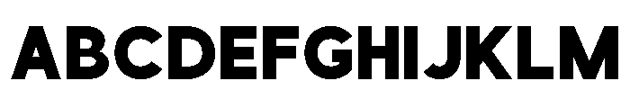 Wideform Regular Font UPPERCASE
