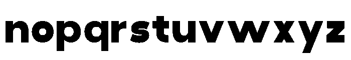 Wideform Regular Font LOWERCASE