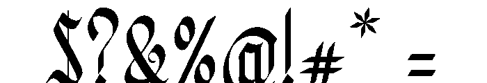 Wielgard Font OTHER CHARS