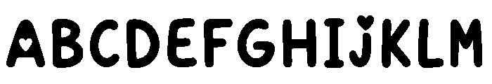 Wiggle School Font UPPERCASE