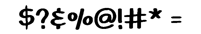 Wiggly Wonder Regular Font OTHER CHARS
