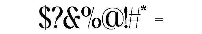 Wiglan-Regular Font OTHER CHARS