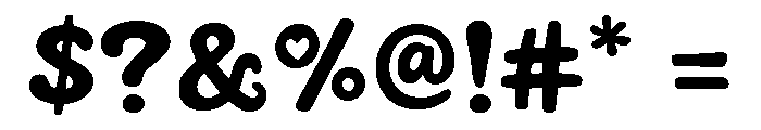 Wigly Love Font OTHER CHARS