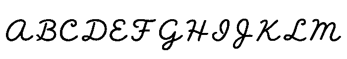 Wilcox Font UPPERCASE