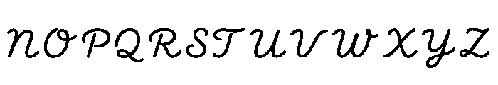 Wilcox Font UPPERCASE