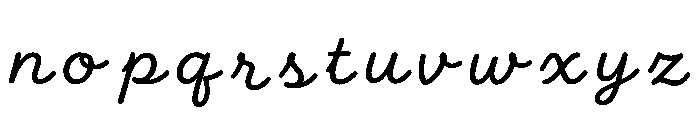 Wilcox Font LOWERCASE