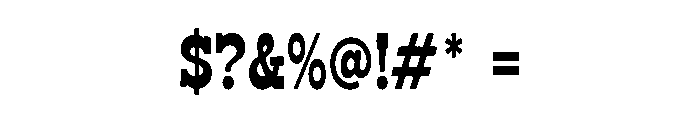 Wild Buffalo Font OTHER CHARS