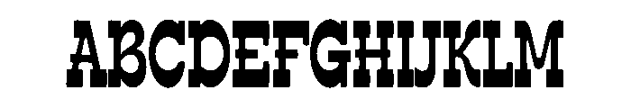 Wild Buffalo Font UPPERCASE