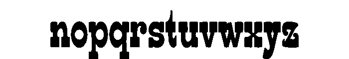 Wild Buffalo Font LOWERCASE