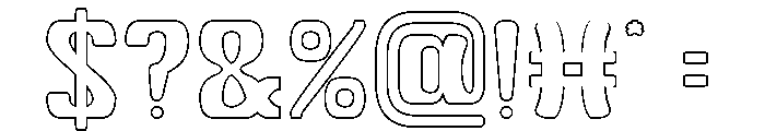 Wild Cat-Hollow Font OTHER CHARS