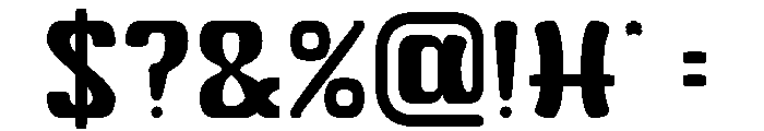 Wild Cat Font OTHER CHARS