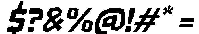 Wild Crimson Italic Font OTHER CHARS