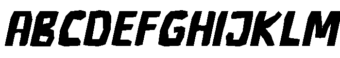 Wild Crimson Italic Font UPPERCASE
