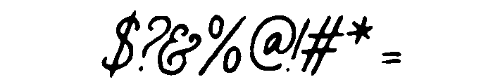 Wild Fragment Script Font OTHER CHARS