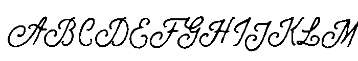 Wild Fragment Script Font UPPERCASE