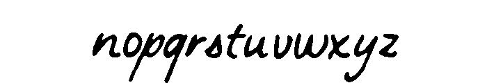 Wild Fragment Script Font LOWERCASE