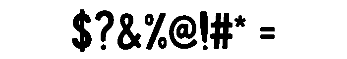 Wild Marker Bold Font OTHER CHARS