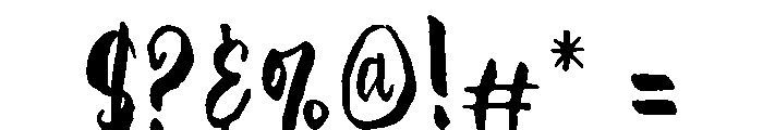 Wild Scribble Regular Font OTHER CHARS