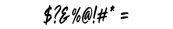 Wild Taker Font OTHER CHARS